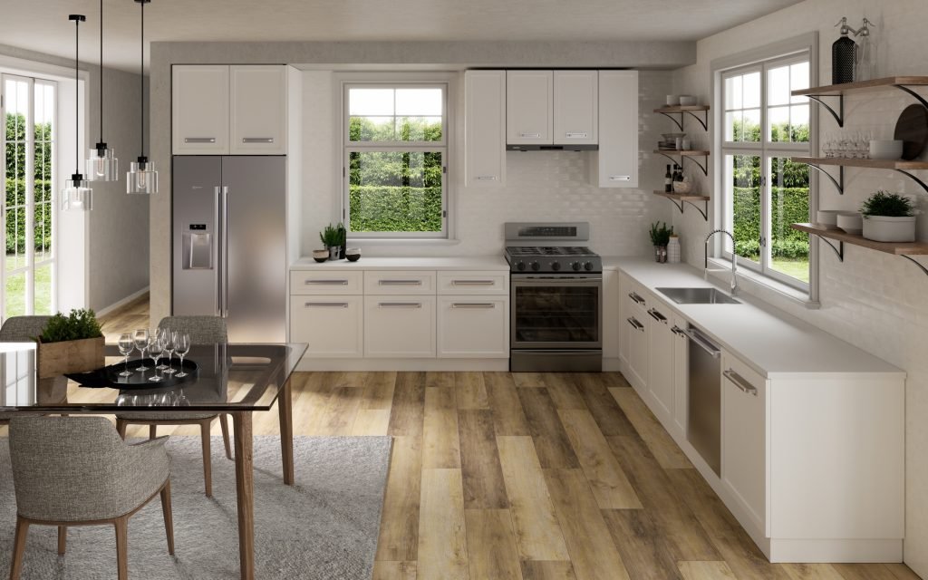 L-Shaped Kitchen – Spacious & Functional