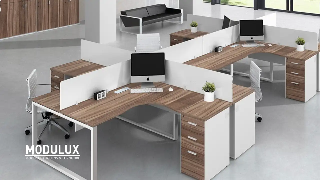 L Shape Office Table from Modulux